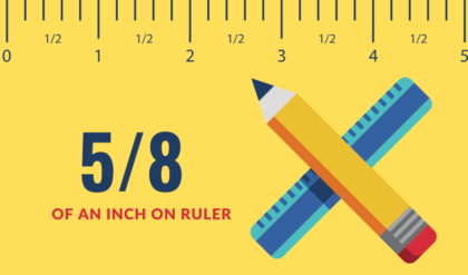 5-8 of an Inch on Ruler