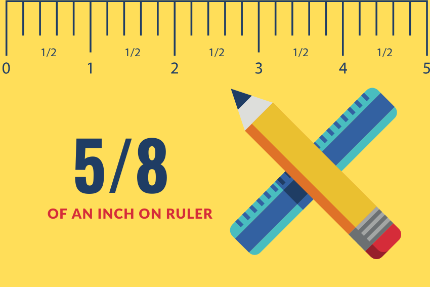 5-8 of an Inch on Ruler