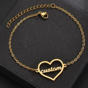 Personalized Heart Bracelets